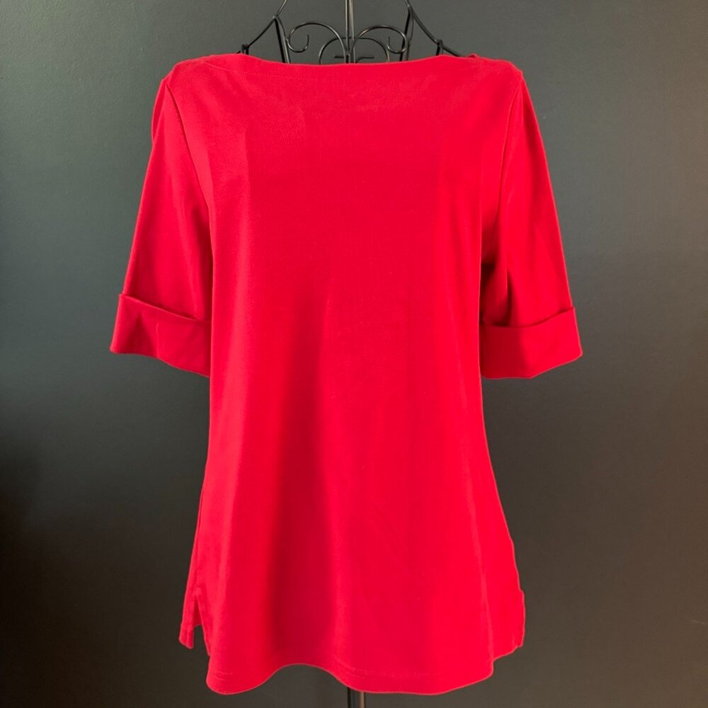 Ralph Lauren Red Petite Large Top